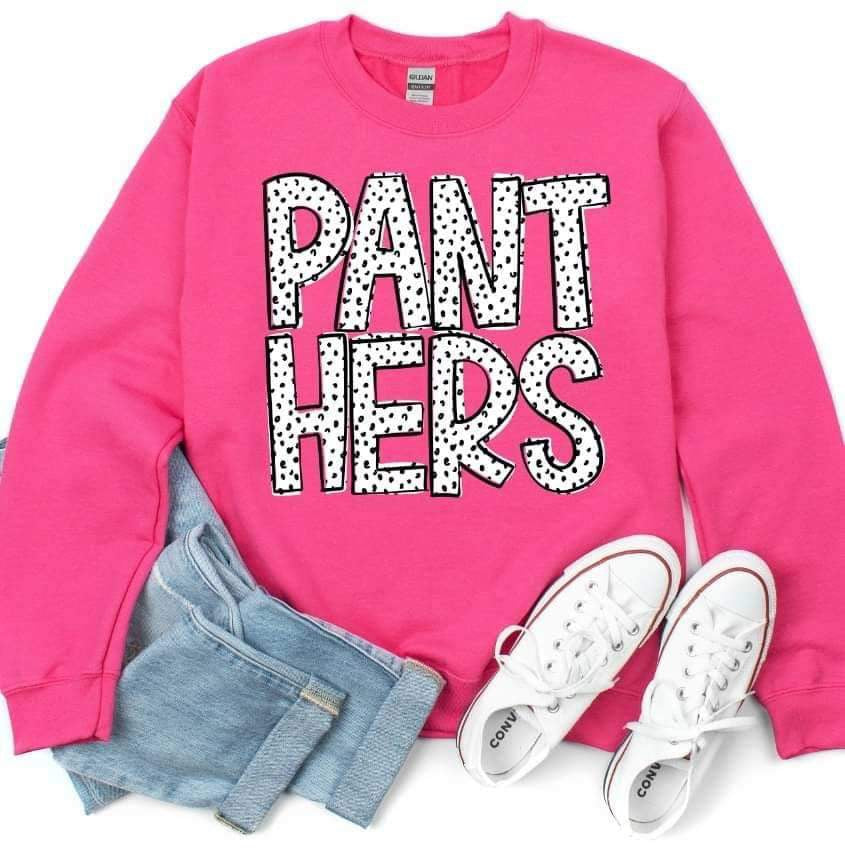 Panthers dotted font 23363 DTF transfer