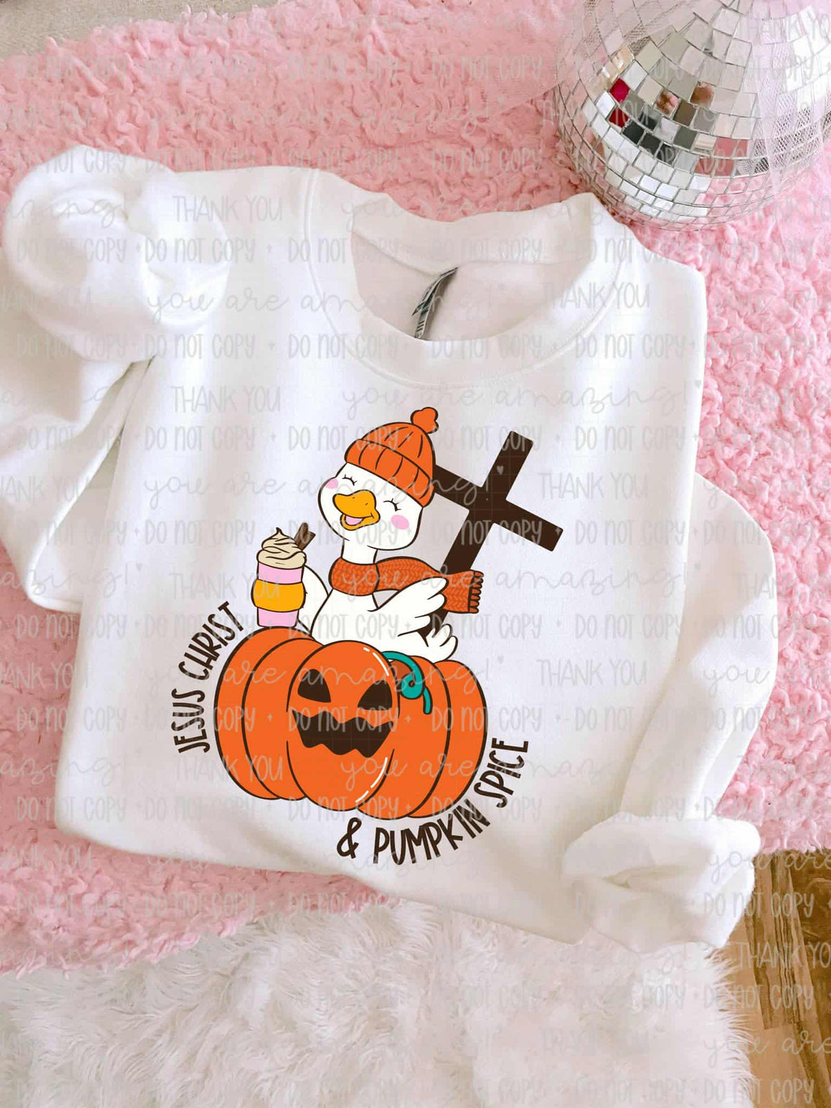 Jesus Christ and pumpkin spice good (oh honey) DTF transfer