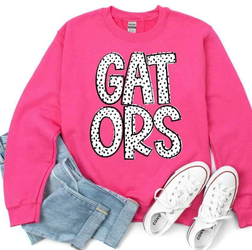 Gators dotted font 23356 DTF transfer