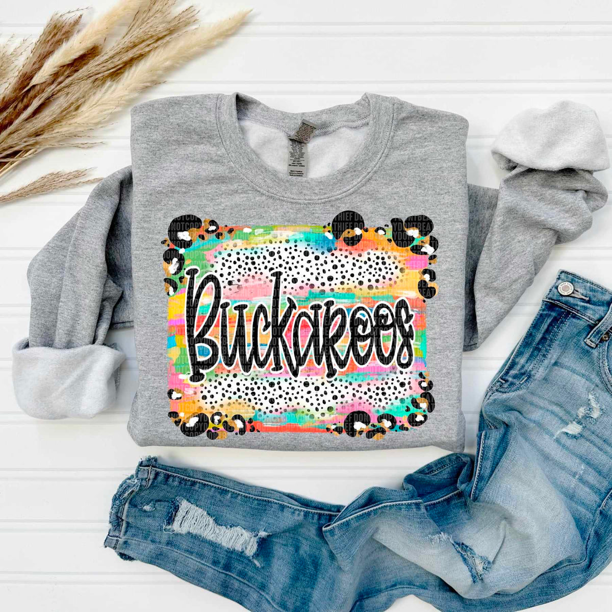 Buckaroos exclusive mascot 50526 DTF transfer