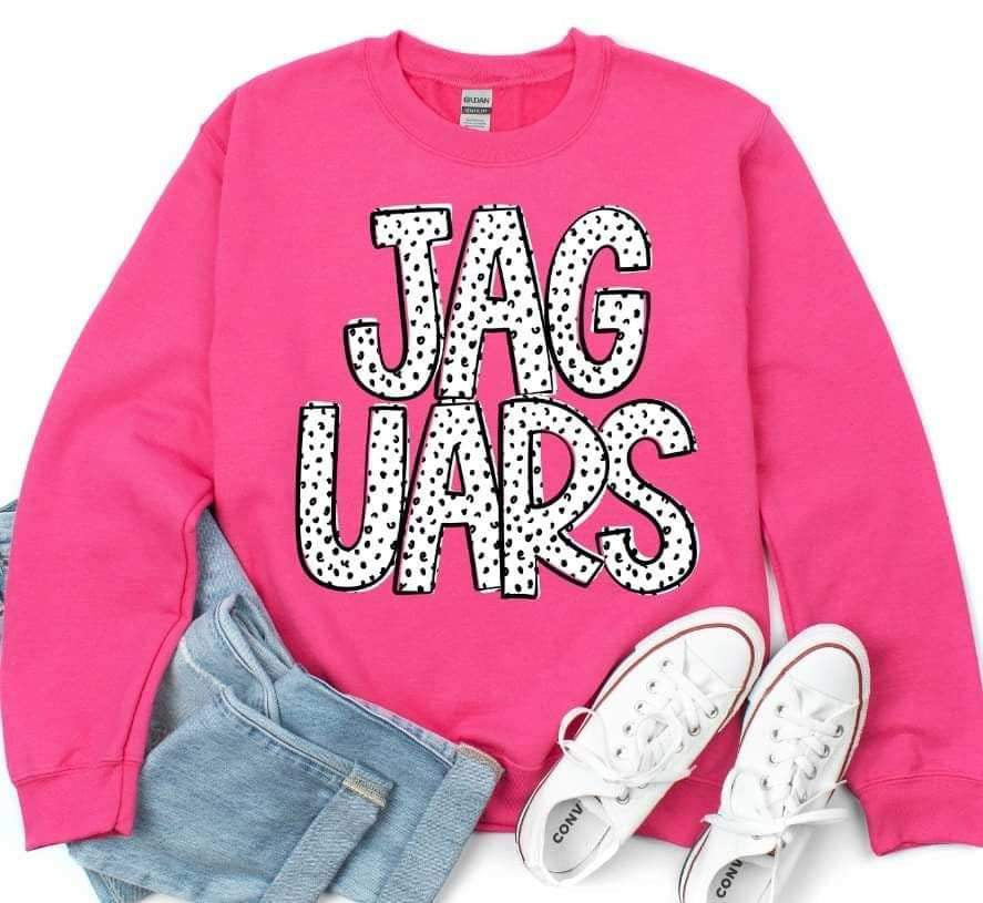 Jaguars dotted font 23347 DTF transfer