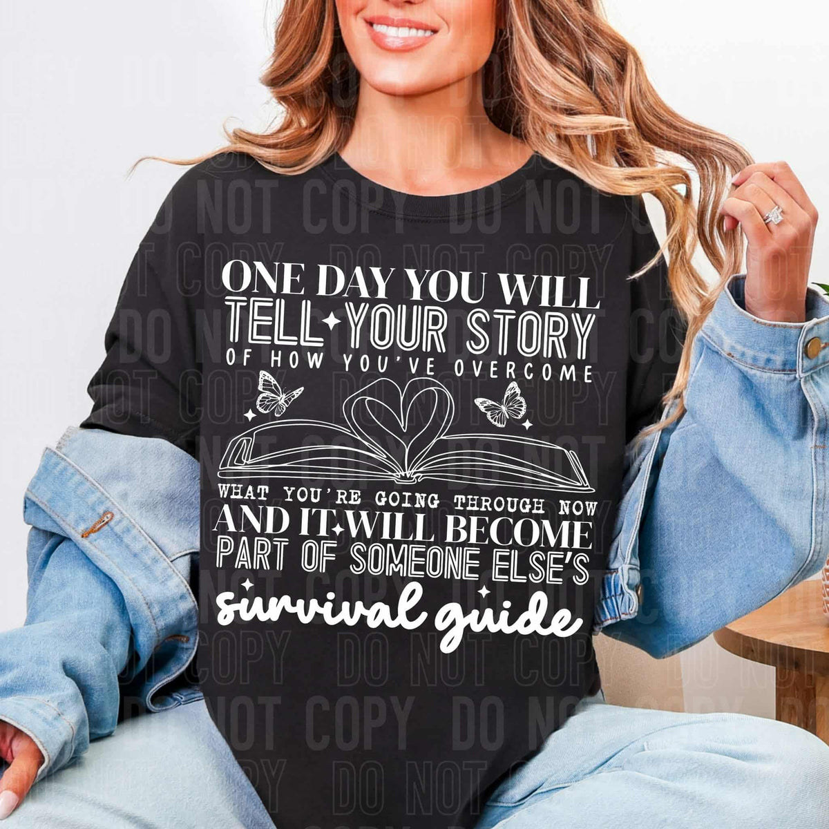 Tell your Story WHITE (SBB) DTF transfer