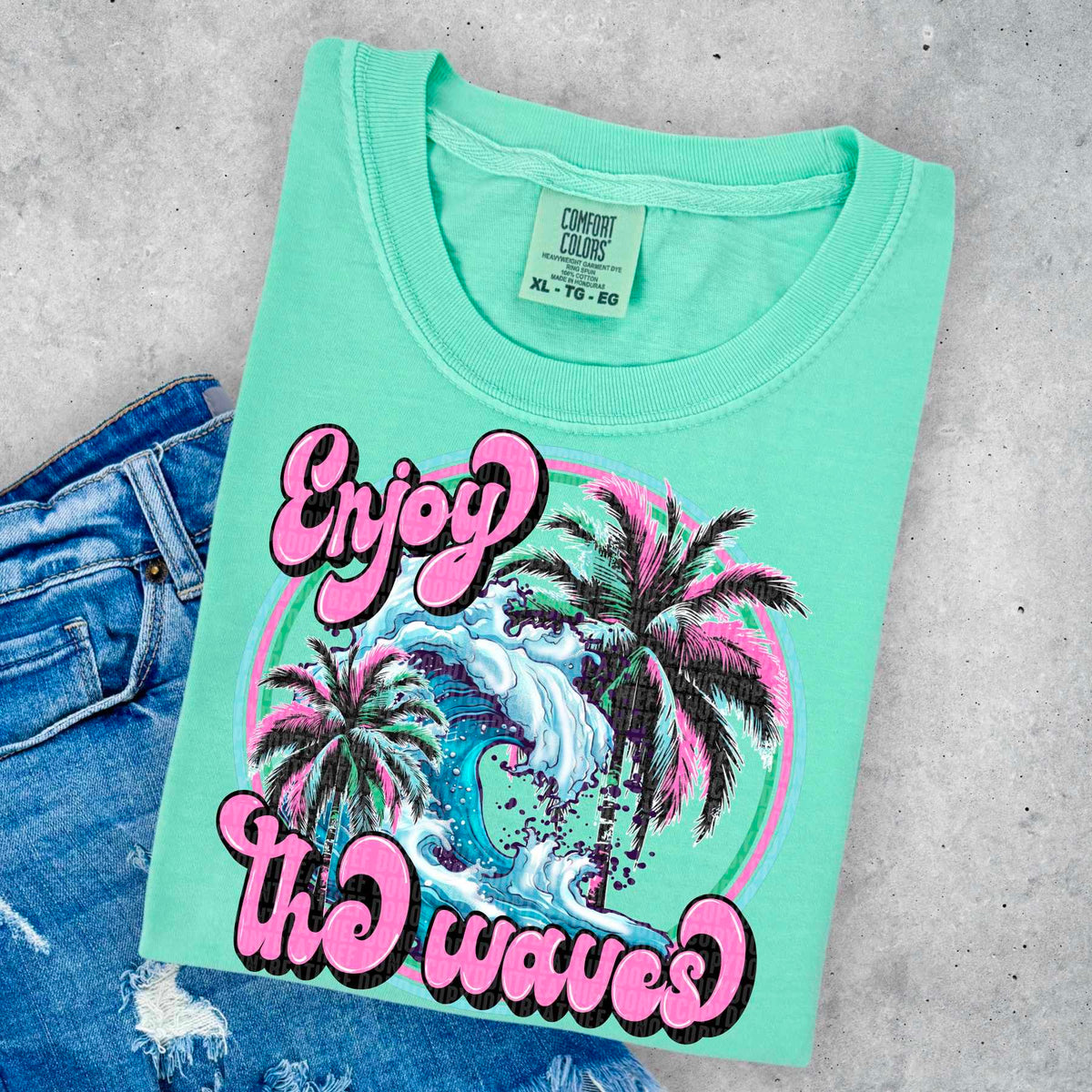 Enjoy the waves 32508 DTF transfer