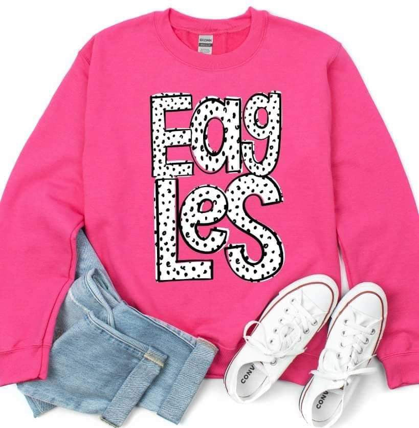 Eagles dotted font 23340 DTF transfer
