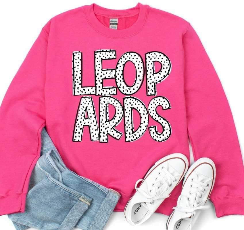Leopards dotted font 23337 DTF transfer