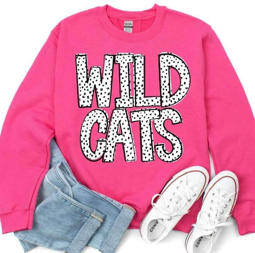 Wildcats dotted font 23335 DTF transfer