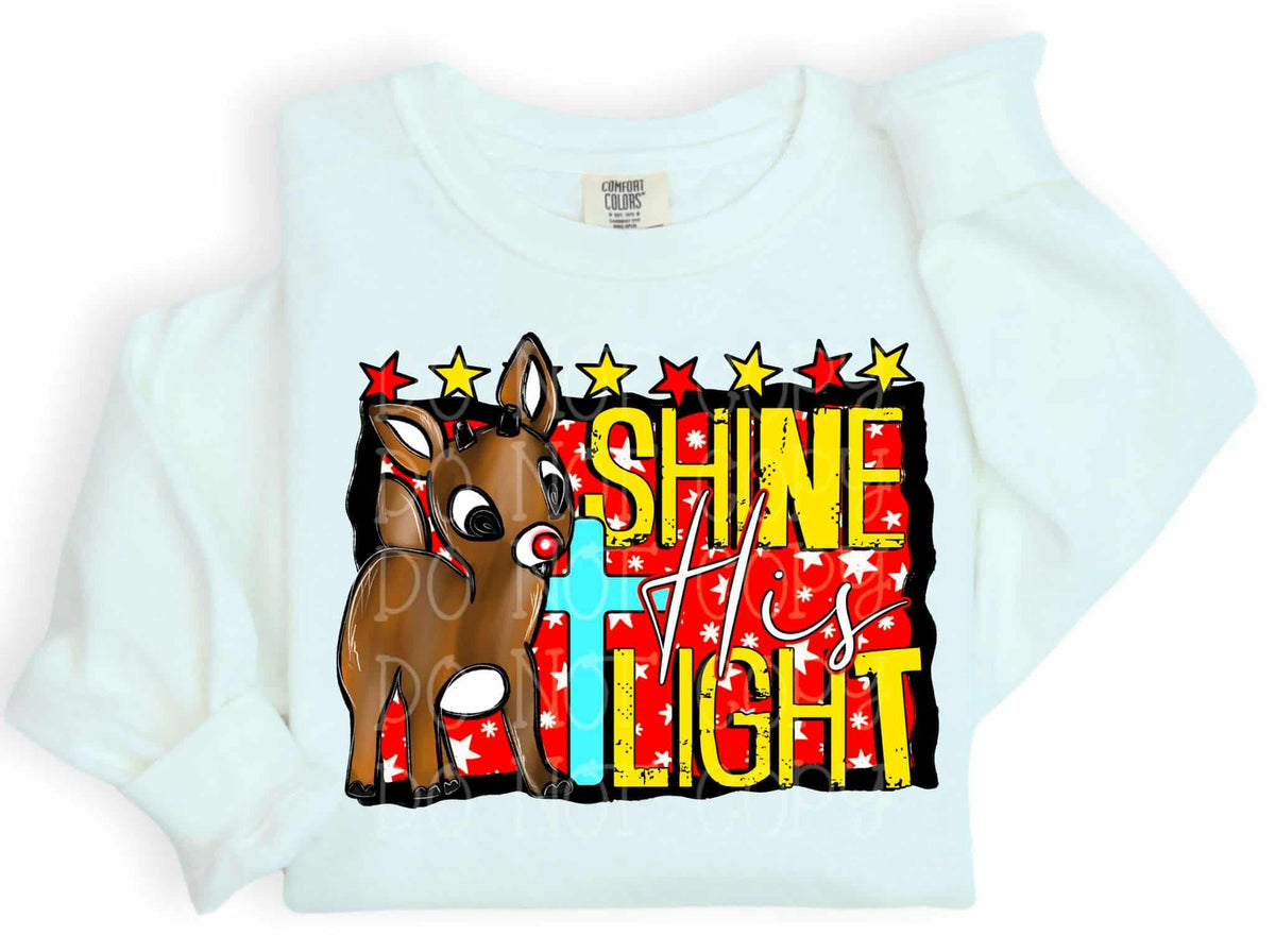 Shine his light (c’s) DTF transfer