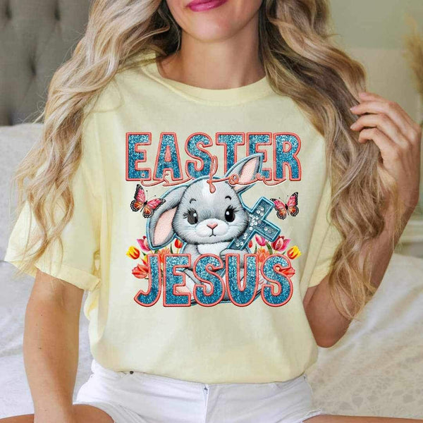 Easter is for jesus embroidery 23381 DTF transfer