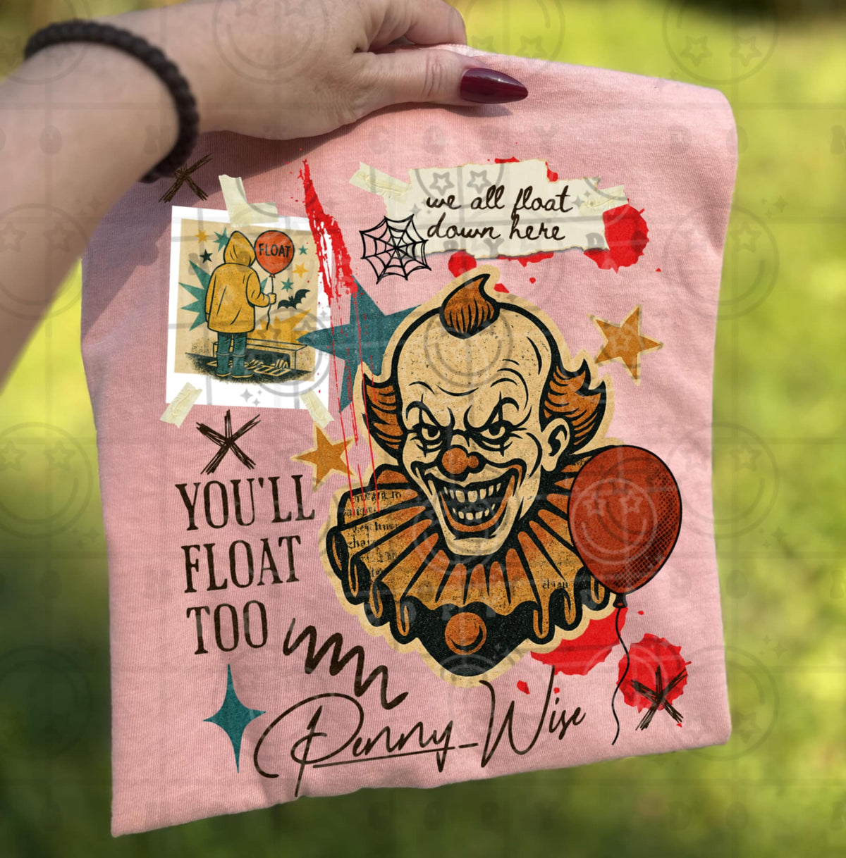Clown Vintage Collage HW DTF transfer