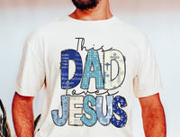 This dad loves jesus 32549 DTF transfer