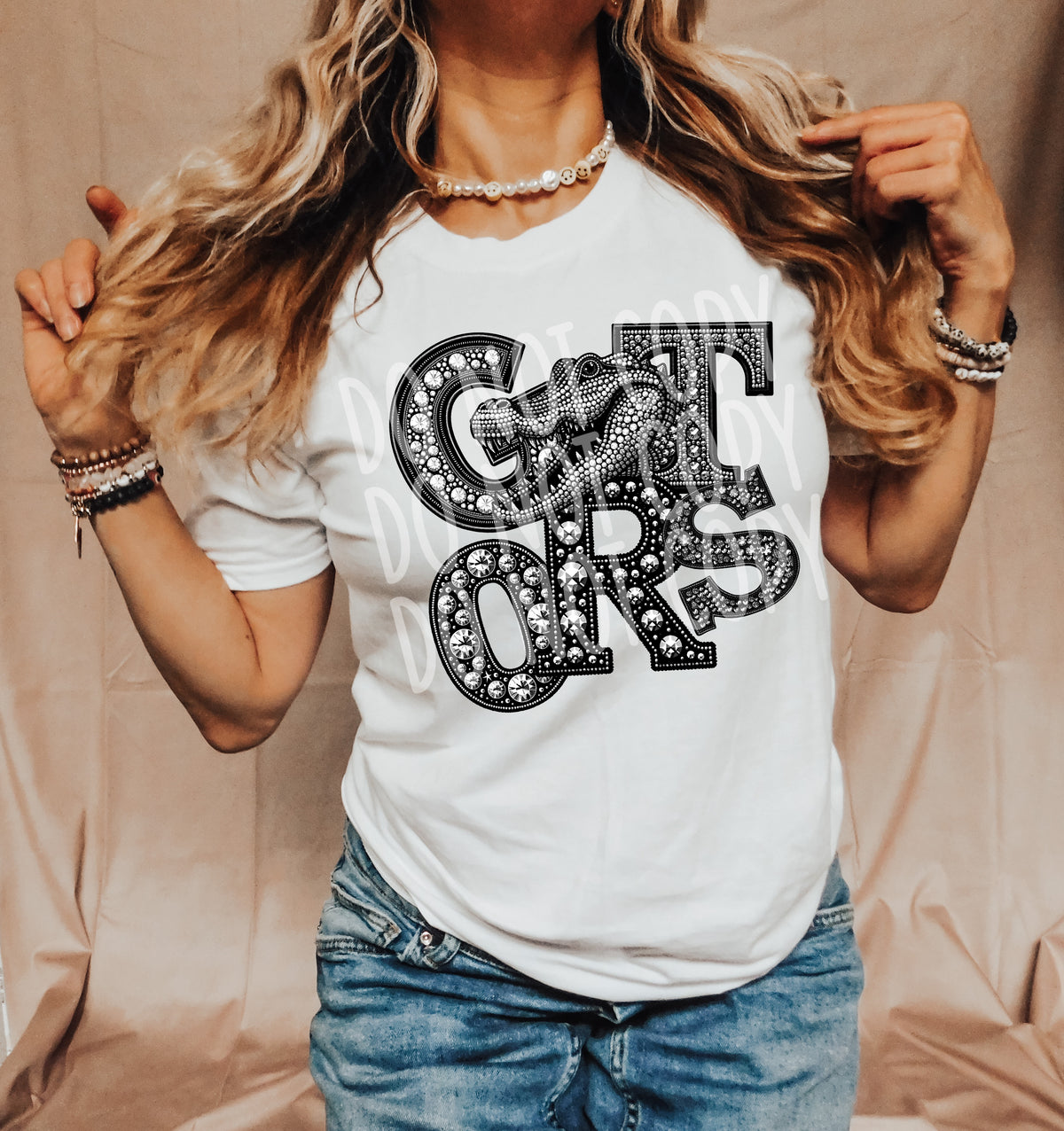 Gators sequins DTF transfer