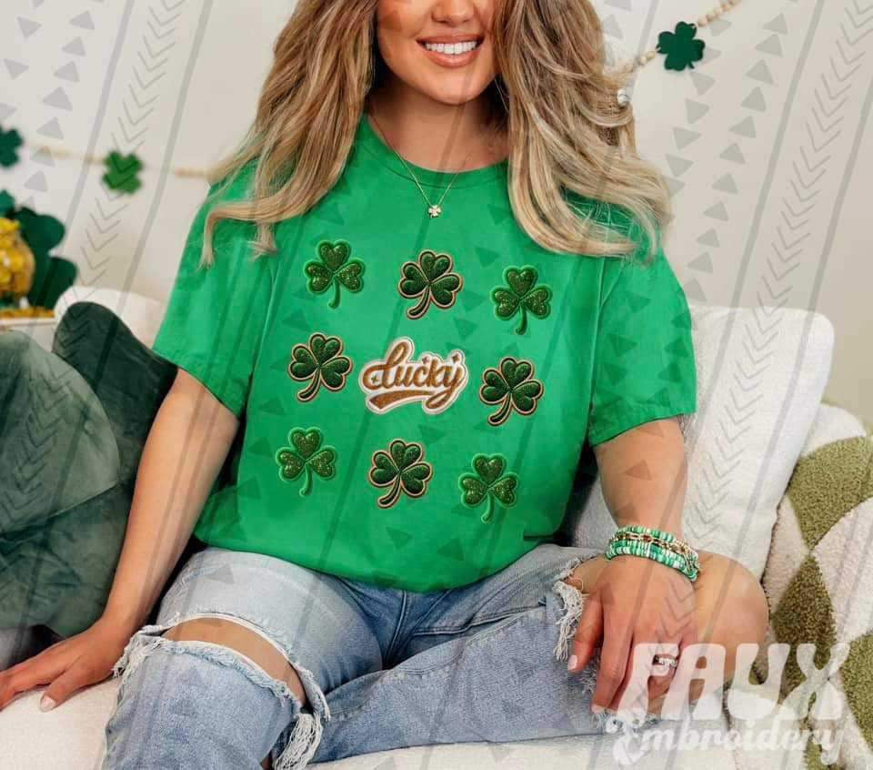 Lucky clover frame 23455 DTF transfer