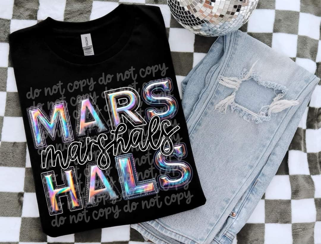 Marshals holographic 50700 DTF transfer
