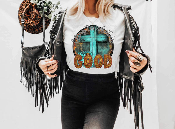 Cling to what is good blue cross 23483 DTF transfer