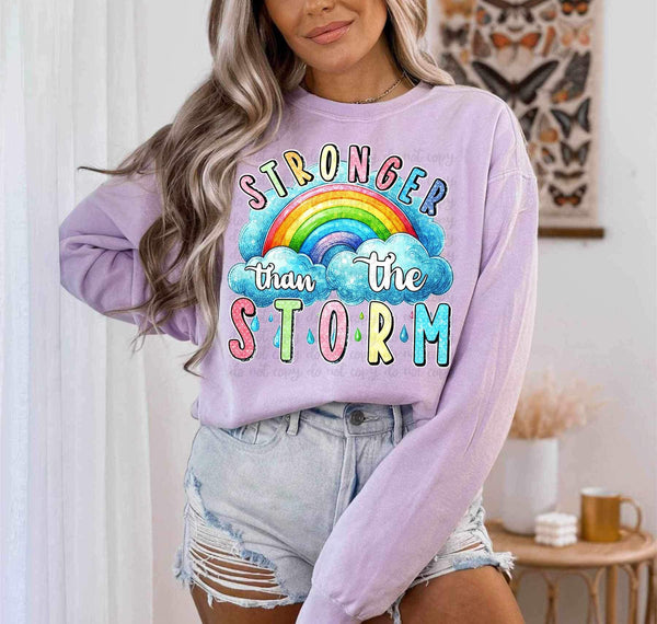 Stronger than the storm rainbow 23481 DTF transfer