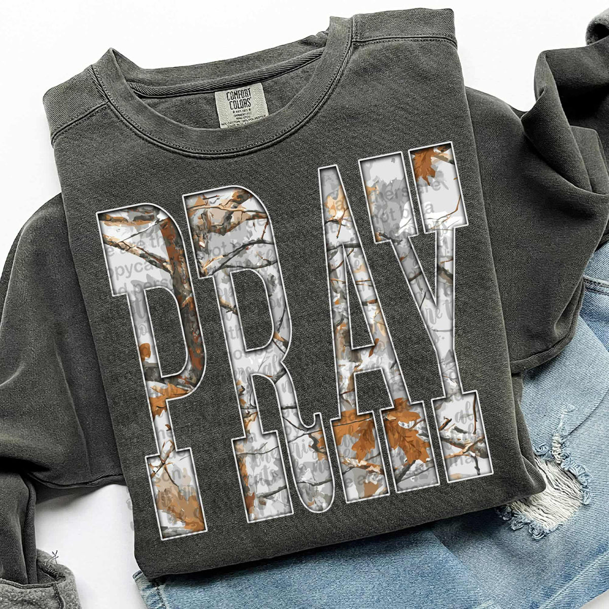 Pray Camo (TTD) DTF Transfer