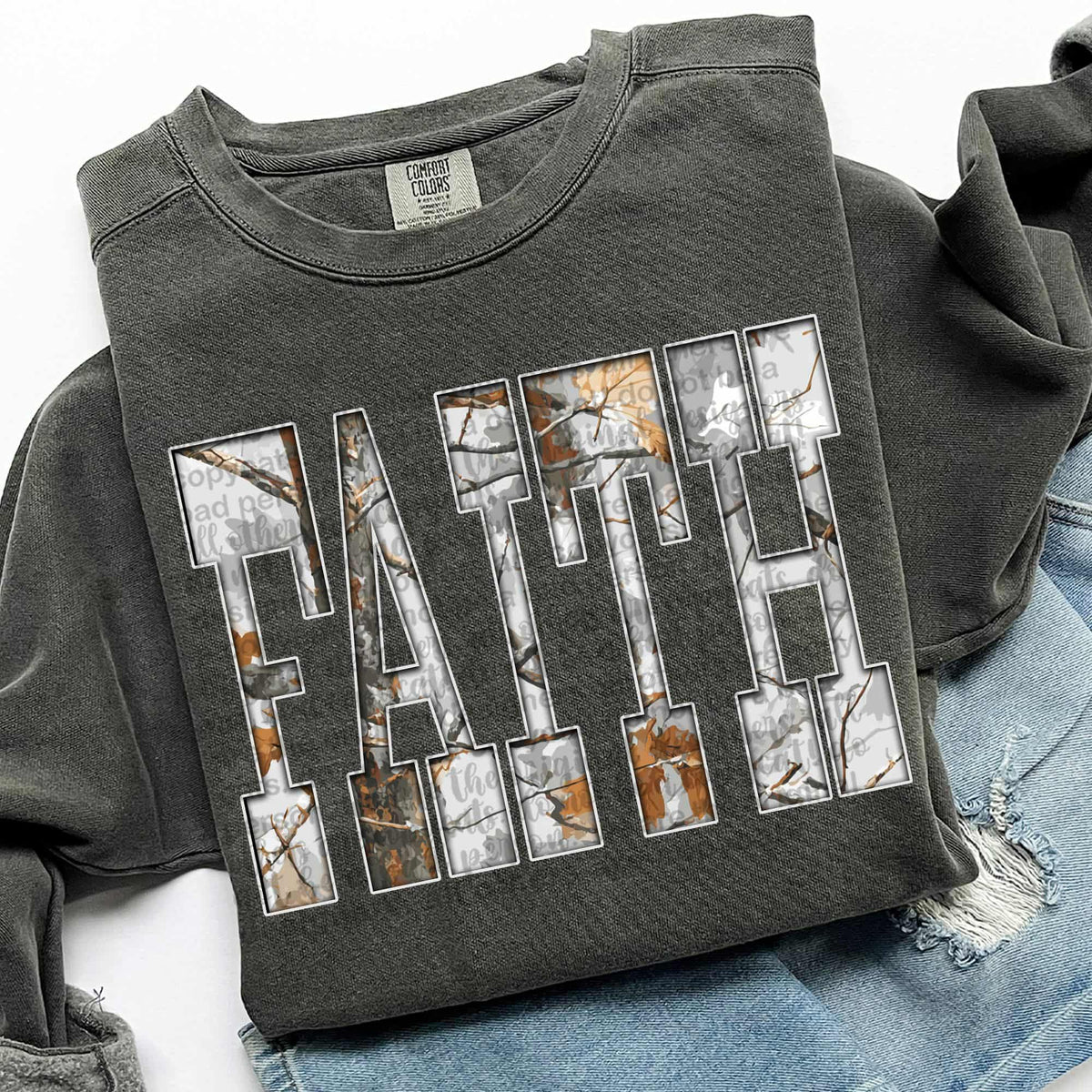 Faith Camo (TTD) DTF Transfer