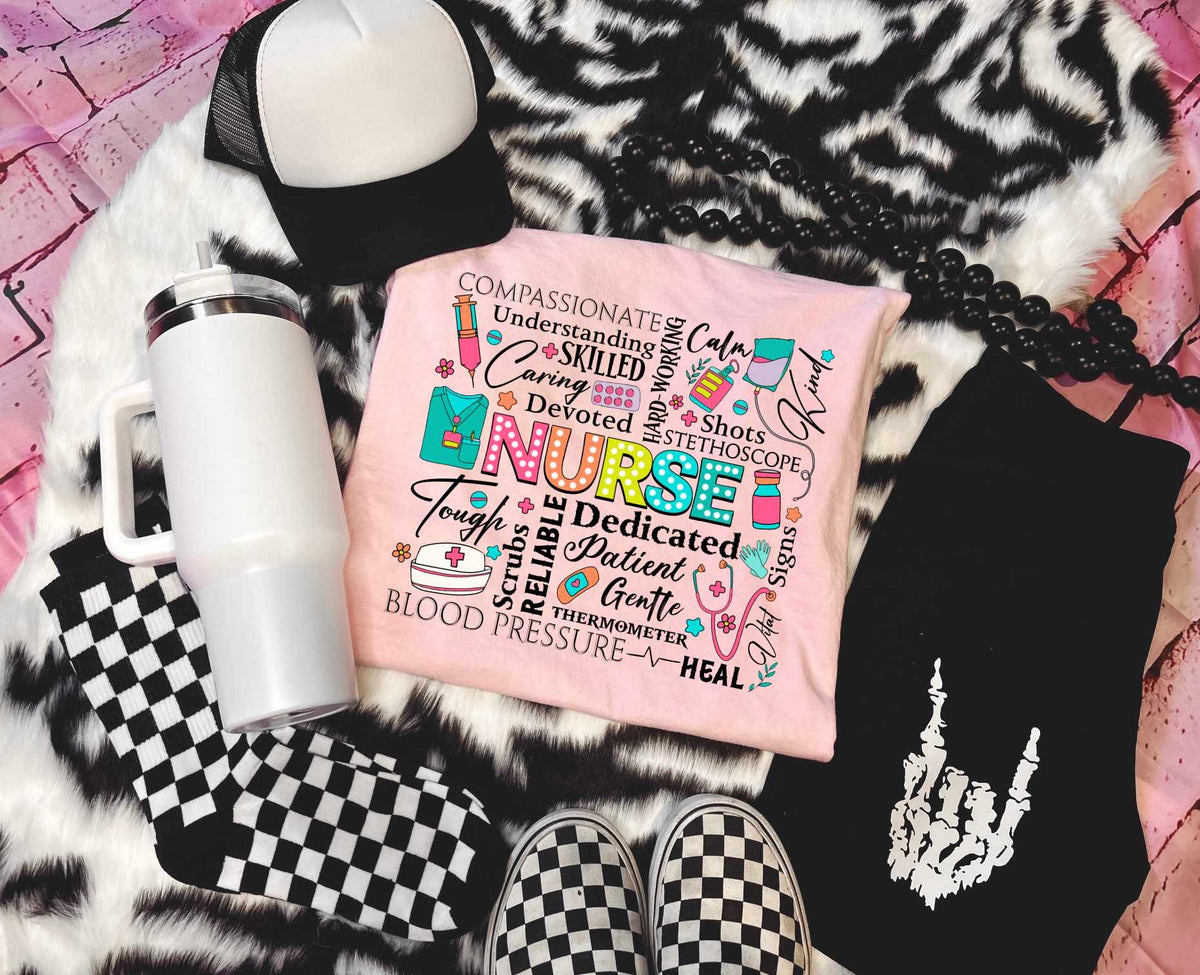 Nurse colorful subway 31958 DTF transfer