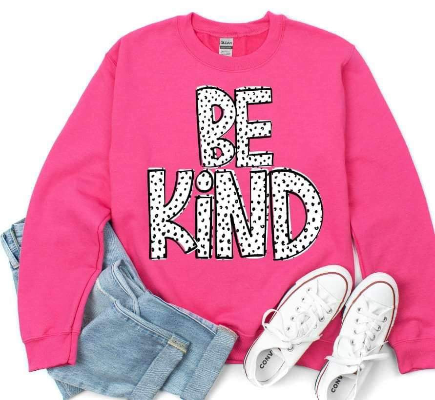 Be kind dotted font 23502 DTF transfer