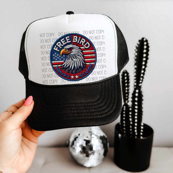 Free bird hat patch (SW) 32603 DTF transfer