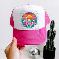 Beach babe hat patch (SW) 32600 DTF transfer