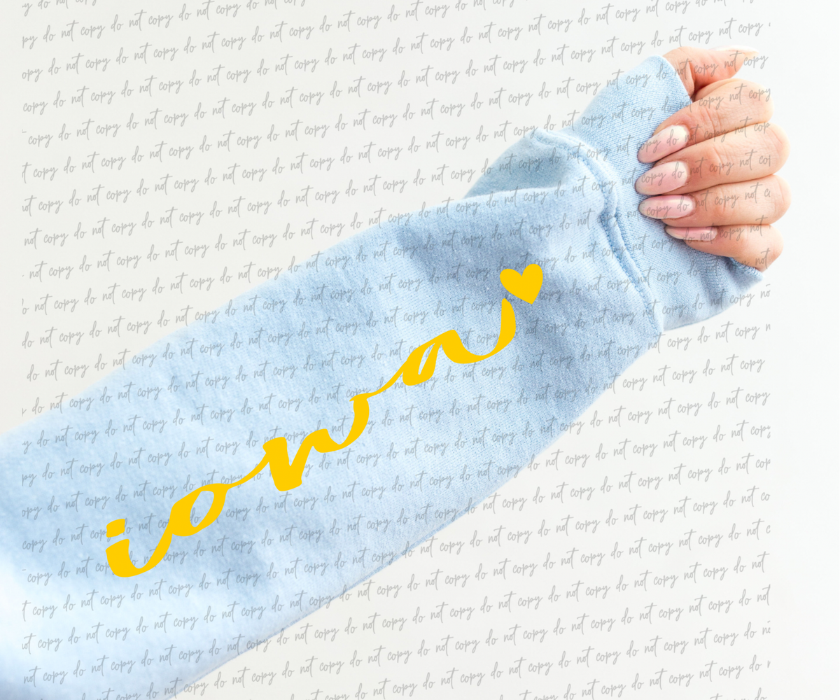 Iowa (sleeve) DTF TRANSFER