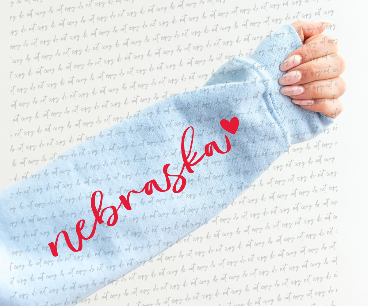 Nebraska (sleeve) DTF TRANSFER