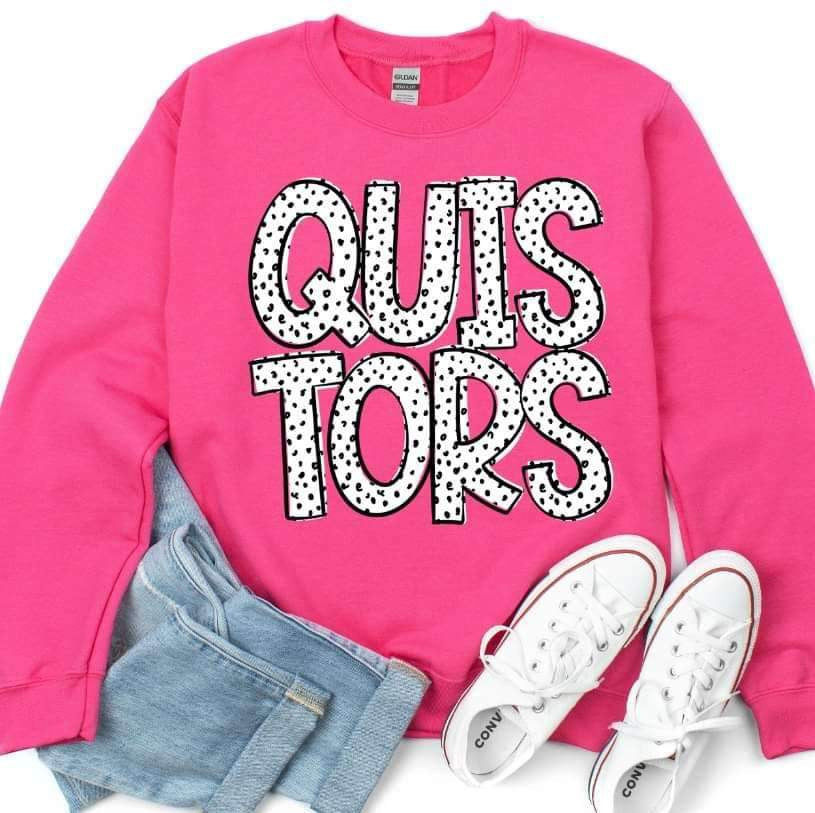 Quistors dotted font 23585 DTF transfer