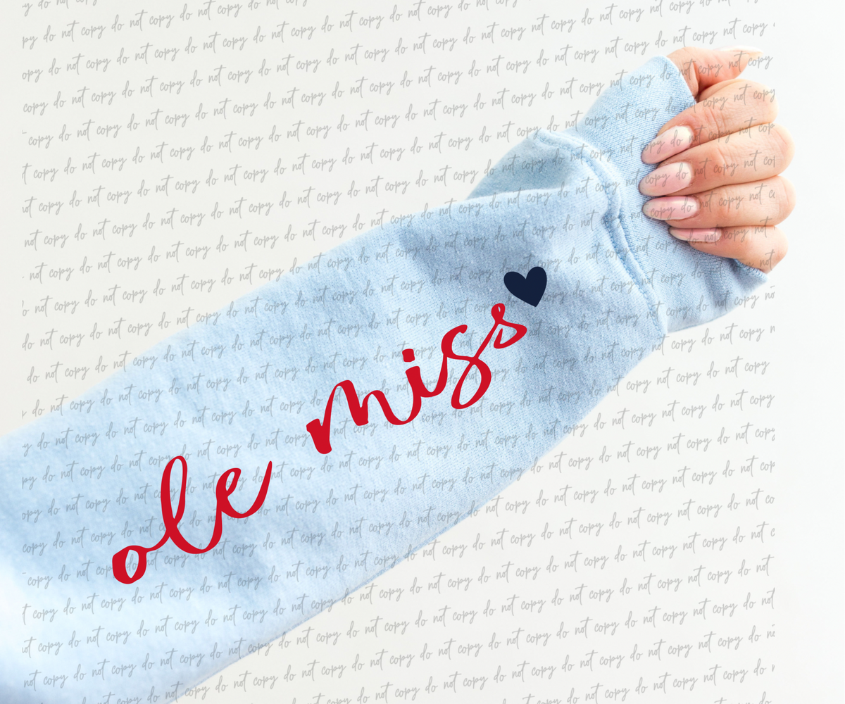 Ole Miss (sleeve) DTF TRANSFER