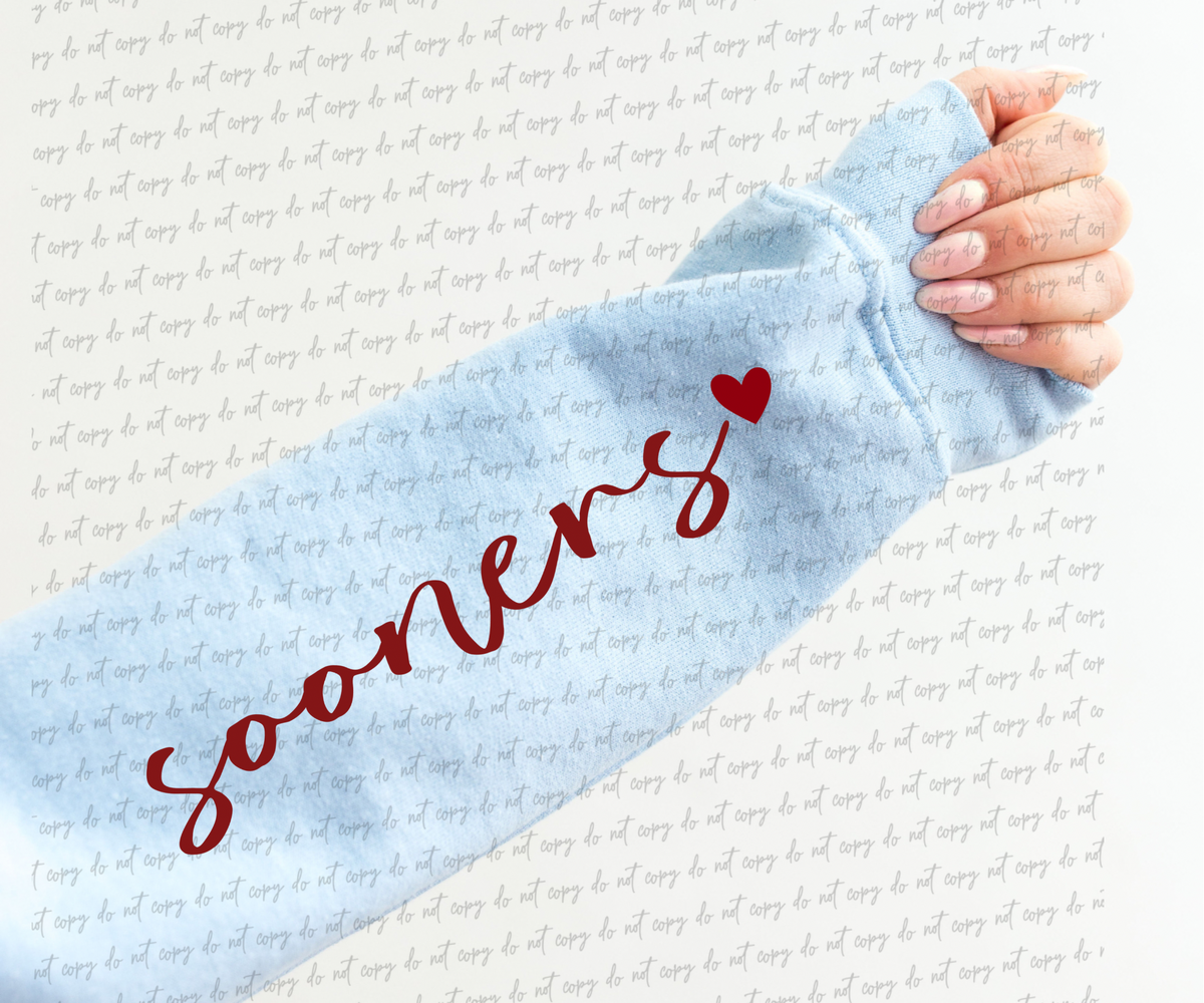 Sooners (sleeve) DTF TRANSFER