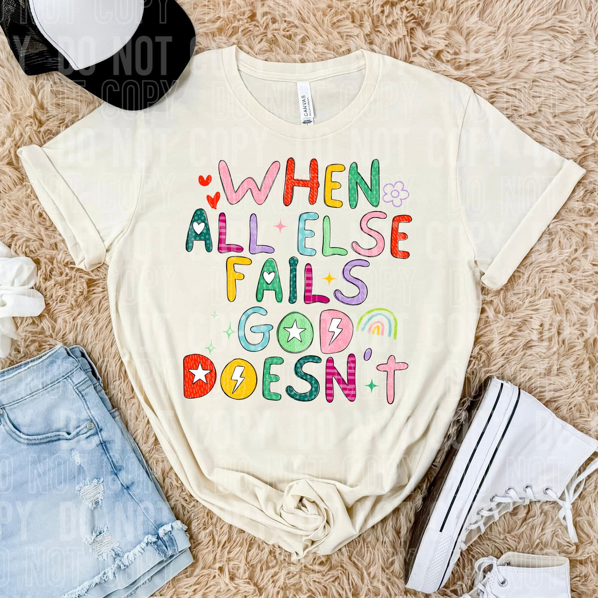 When All Else Fails God Doesnt DTF transfer