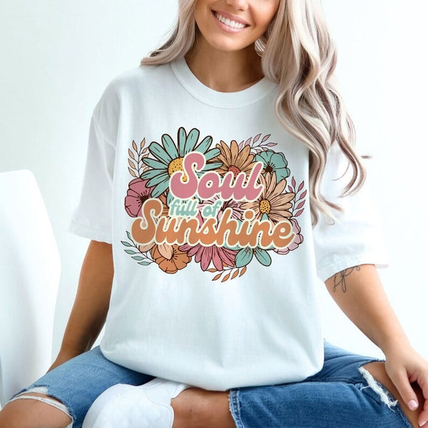 Soul full of sunshine flowers 32648 DTF transfer