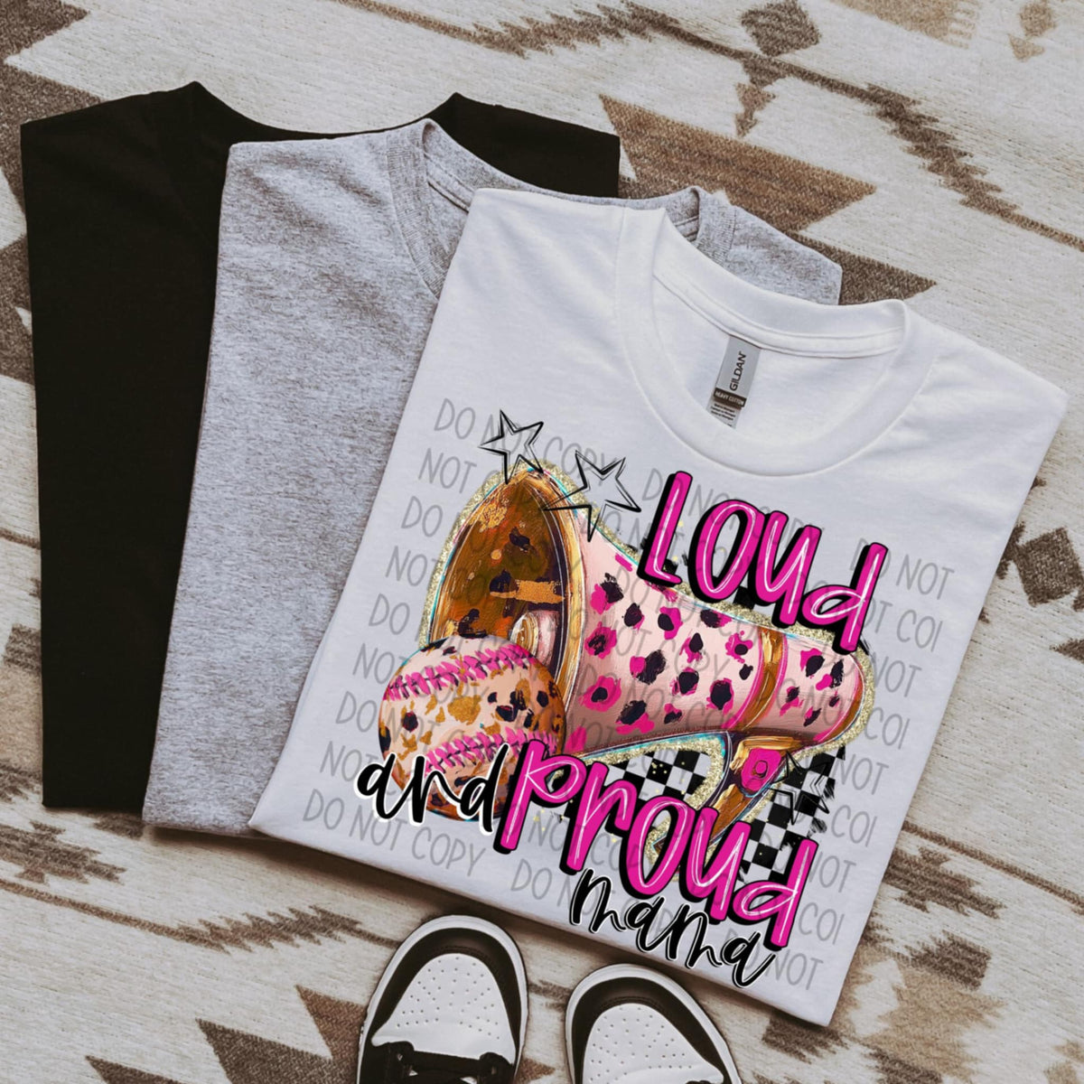 Loud and proud mama baseball (SWD) 93906 DTF transfer