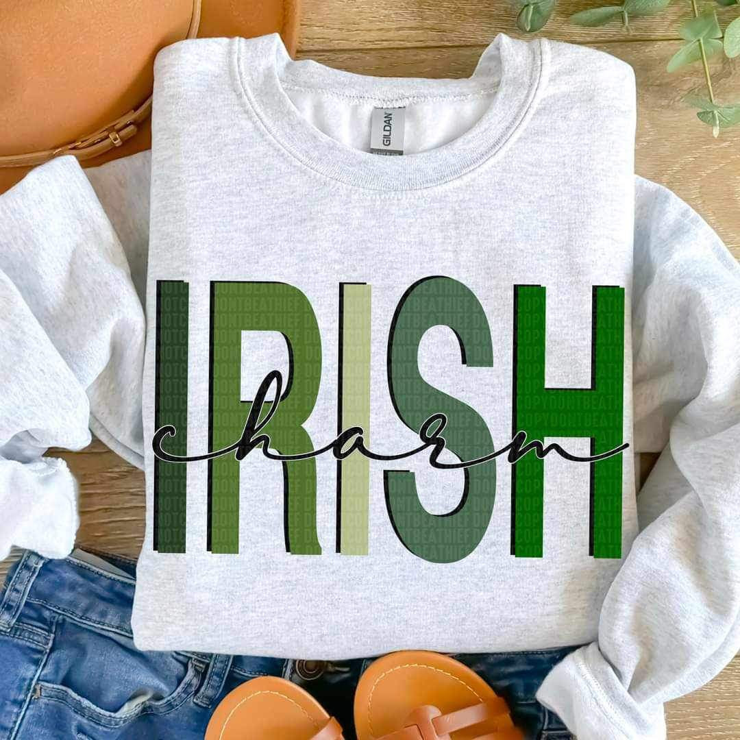 Irish charm greend 23602 DTF transfer