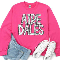 Aire dales dotted font 23609 DTF transfer