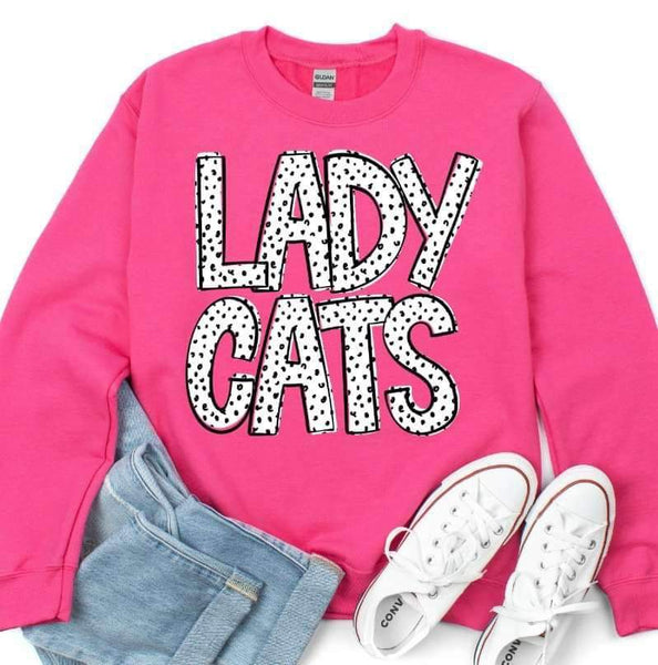 Lady cats dotted font 23608 DTF transfer