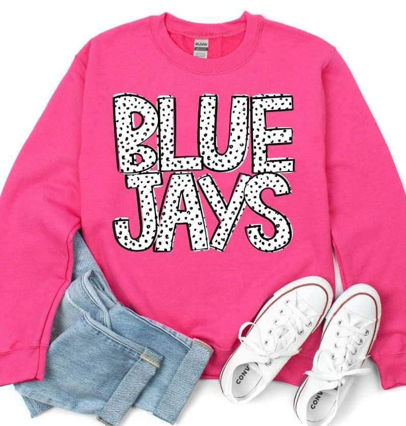 Blue jays dotted font 23604 DTF transfer