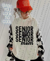 Senior mom stacked with hockey and lightning bolt 23619 DTF transfer