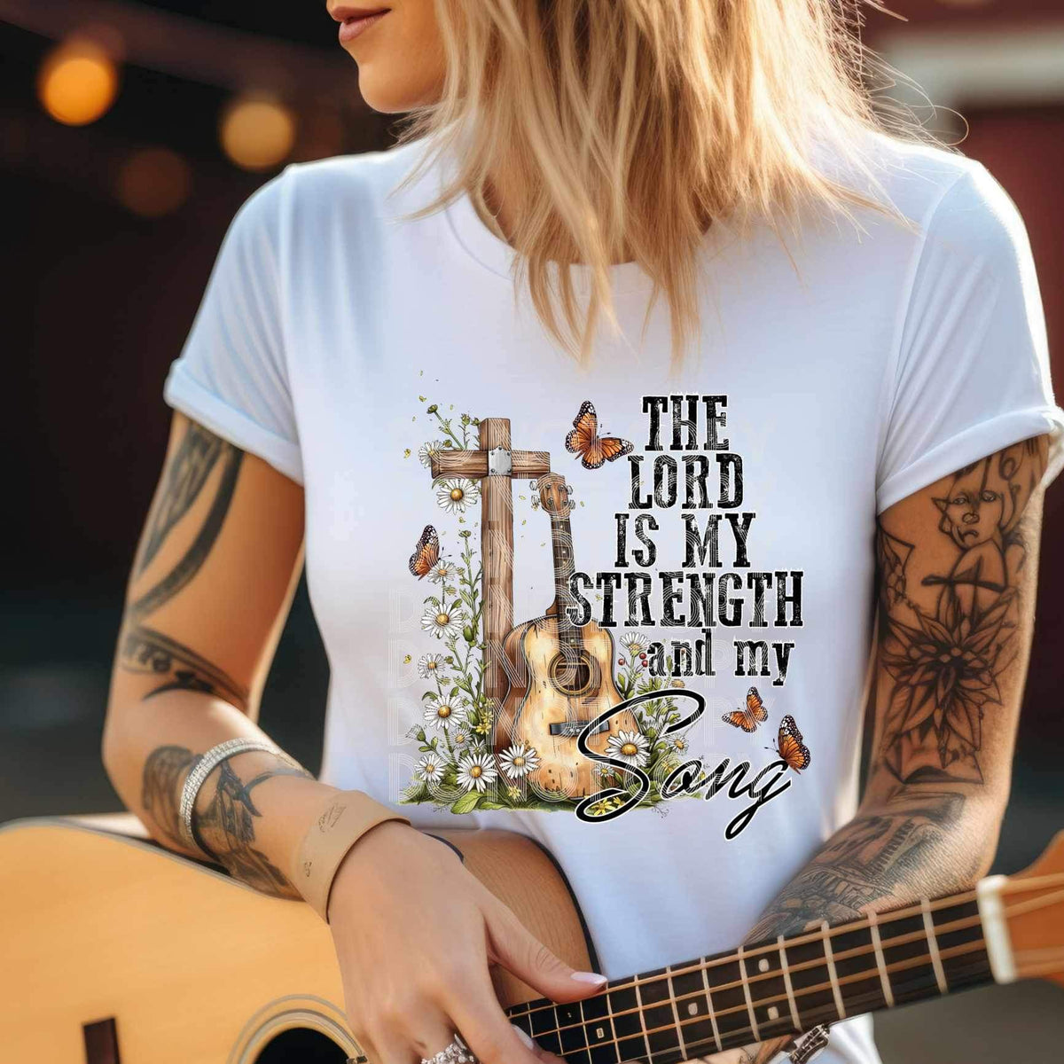 The lord is my strength and my song (SSD) 23635 DTF transfer