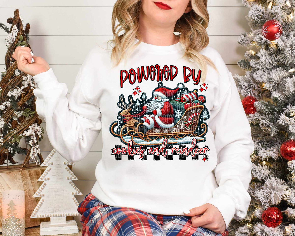 Powered by cookies and reindeer (caplinger) 65091 DTF transfer