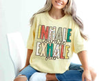 Inhale courage exhale fear 23647 DTF transfer