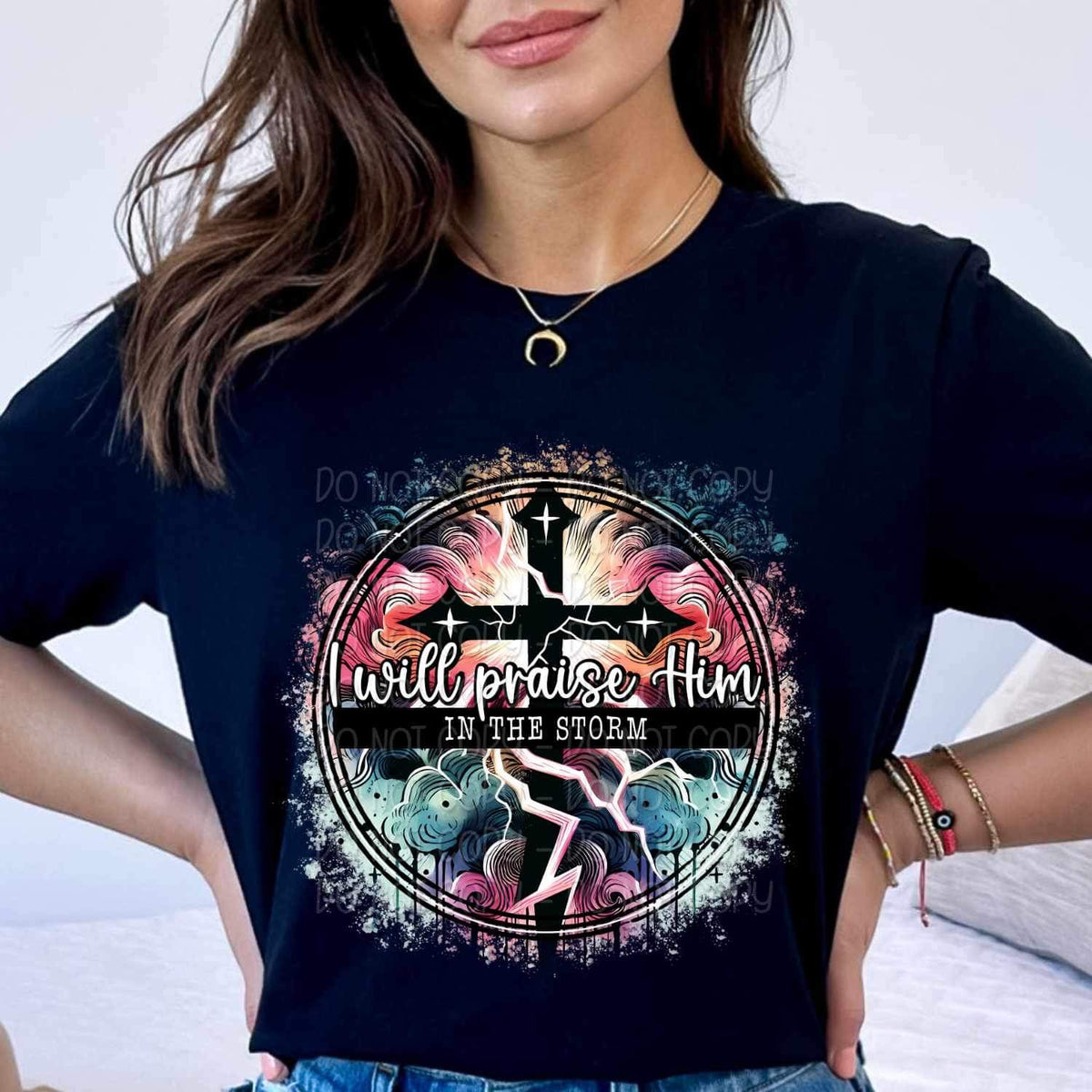 I will praise him in the storm 23674 DTF transfer