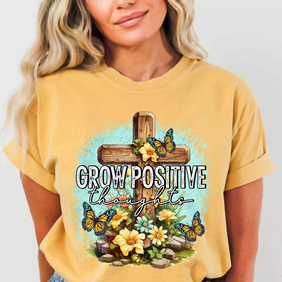 Grow positive thoughts 23670 DTF transfer
