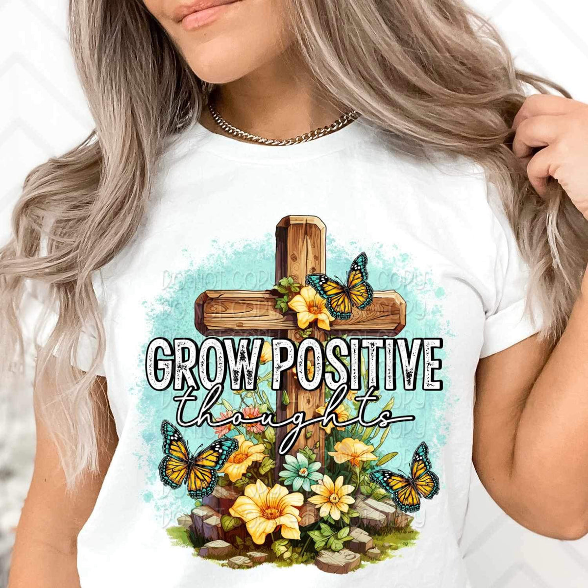 Grow positive thoughts 23670 DTF transfer