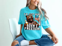 I’m just here for beer & freedom bear 32704 DTF transfer