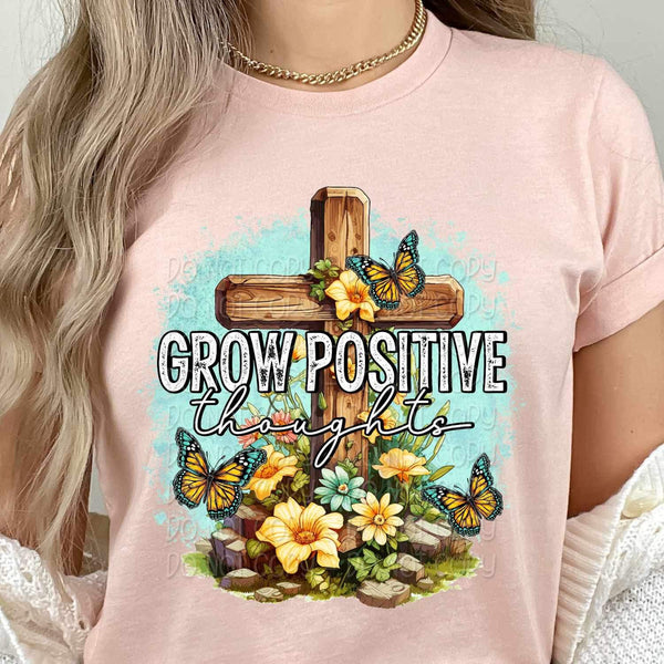 Grow positive thoughts 23670 DTF transfer