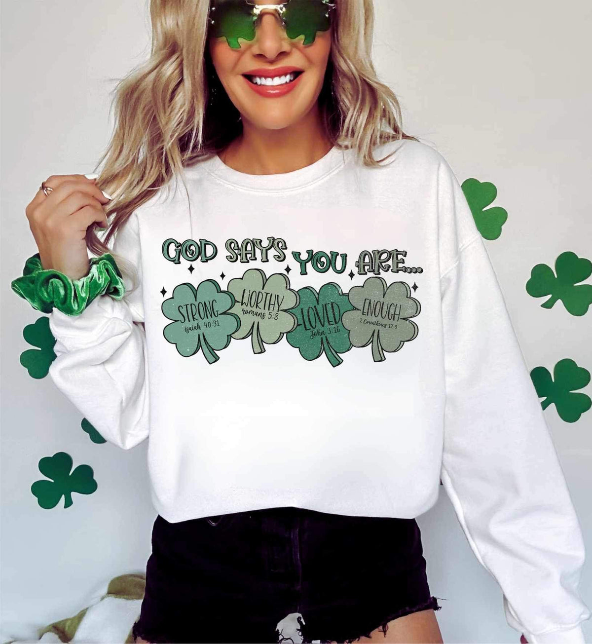 God says you are clovers SKINNY (WSB) 23707 DTF transfer