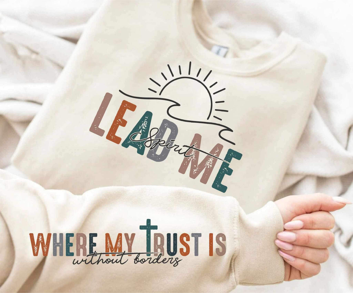 Lead me spirit grunge FRONT (WSB) 23695 DTF transfer