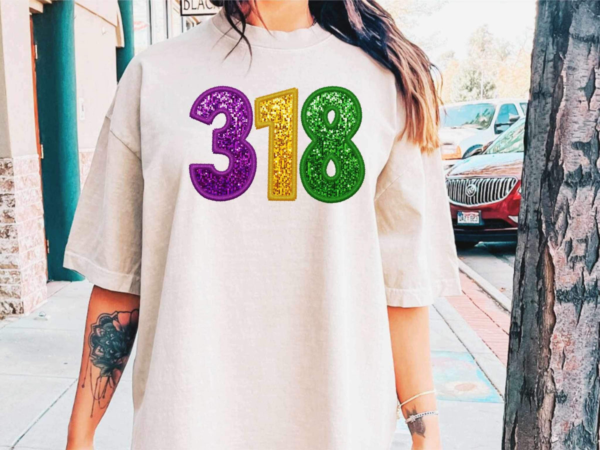 318 FAUX  sequin (WSB) 23701 DTF transfer