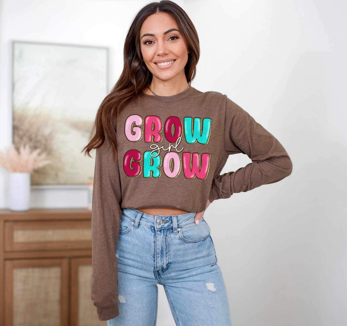 Grow girl grow glossy 23718 DTF transfer
